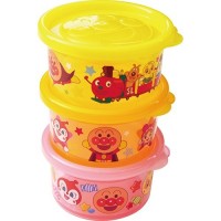 Anpanman - 圓形零食盒三層裝